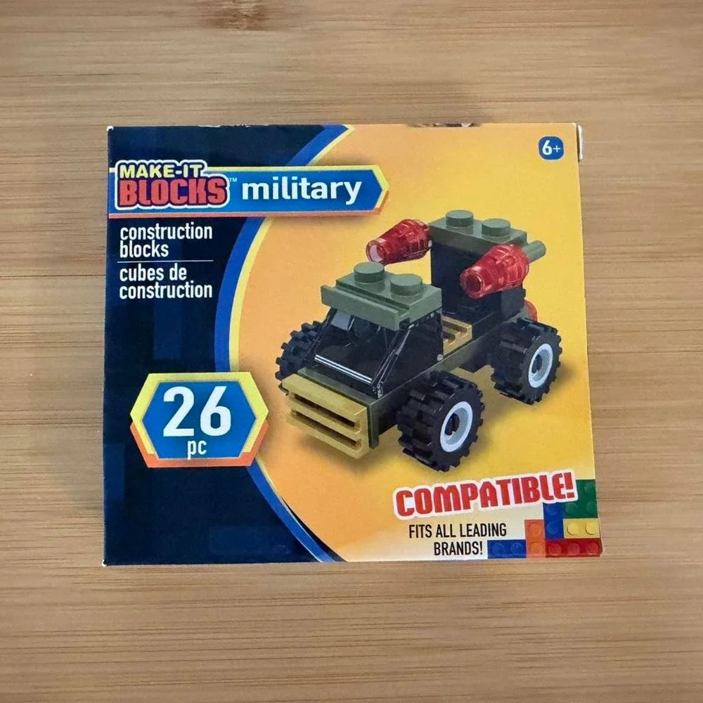 Sealed Military Make It Blocks Construction Set Brand New Construction Truck